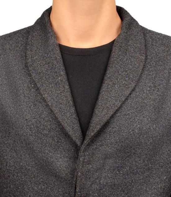Gary Grey Wool Coat Men