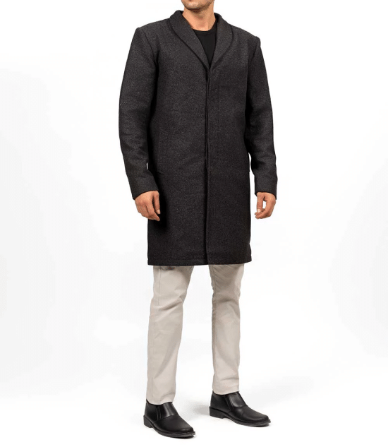 Gary Grey Wool Coat Men