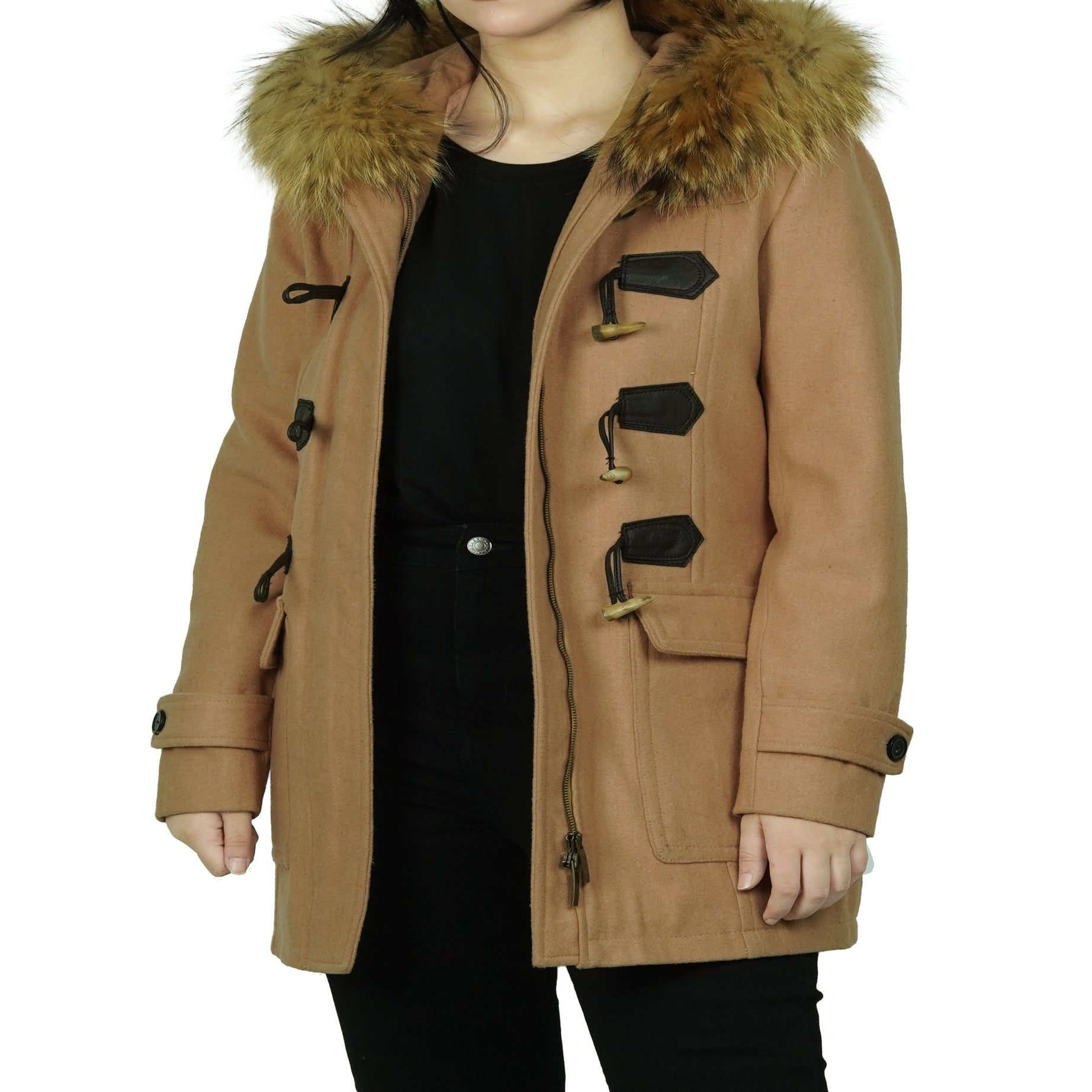 The Chelsea Duffle Coat Women - Camel