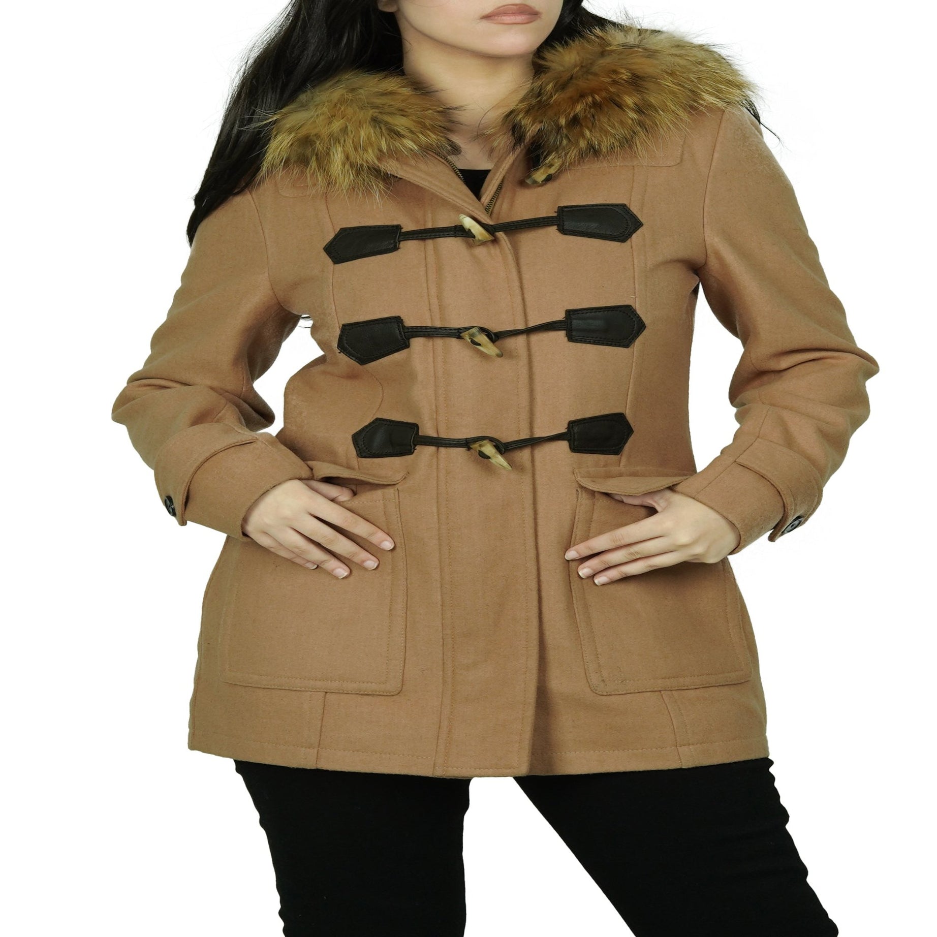 The Chelsea Duffle Coat Women - Camel