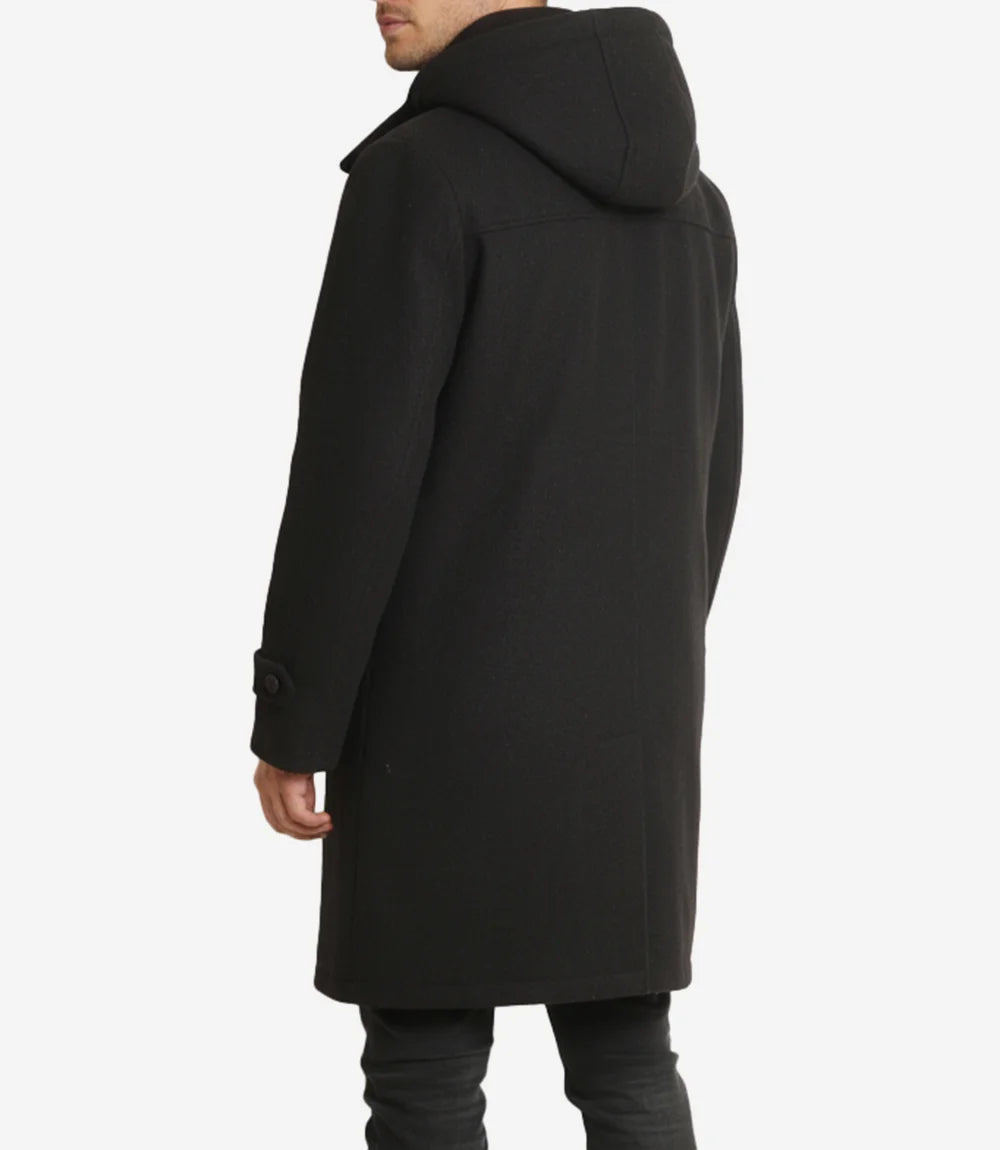 Black Duffle Coat Men