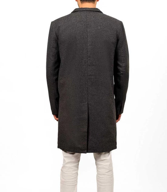 Gary Grey Wool Coat Men Gary Grey Wool Coat Men